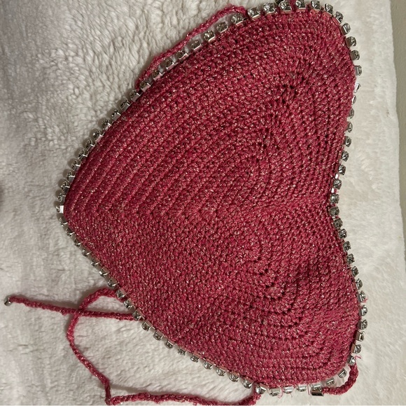 Free People Lisa Maree Delicate Dreams Heart Embellished Set “flawed”